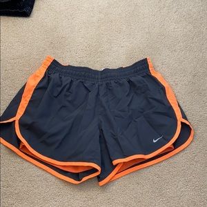 Charcoal and Orange Nike Shorts
